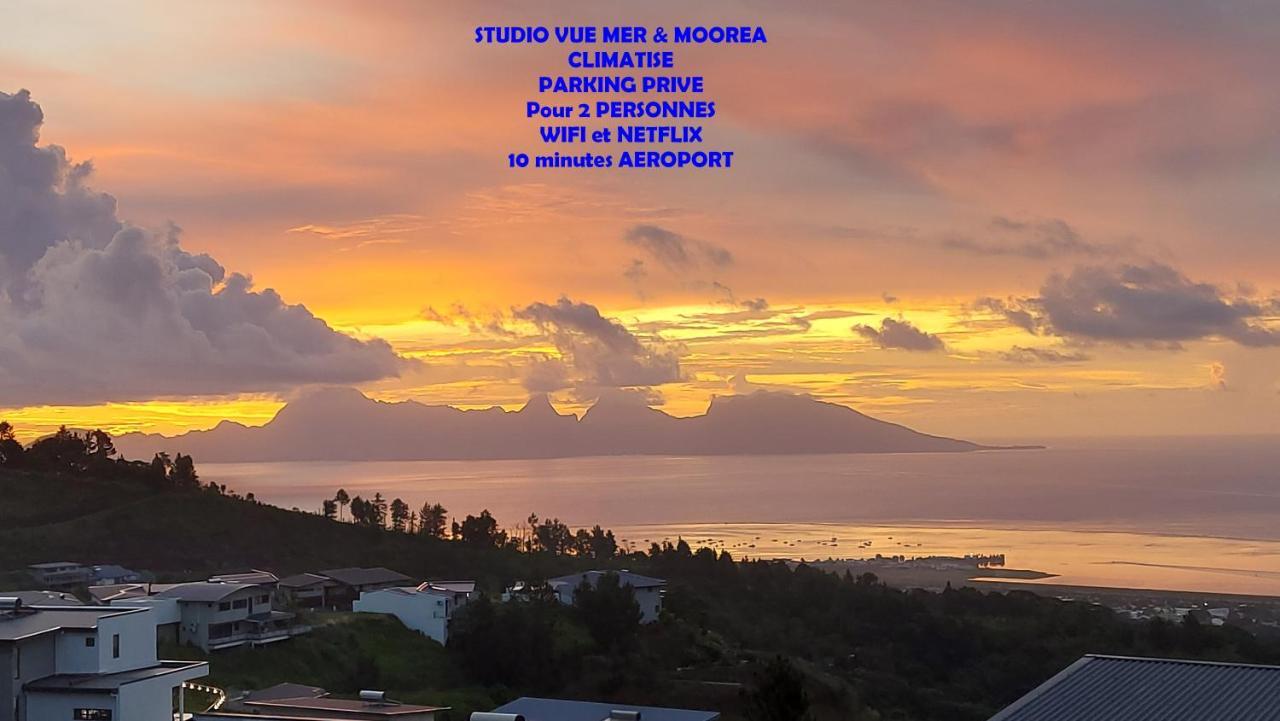 Studio Vaimiti Pour 2 Personnes Vue Mer Et Moorea Faaa Dış mekan fotoğraf